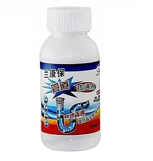 Drain Cleaner Powder For Clogged Drains, Pipes, Bathroom Or Kitchen Sinks