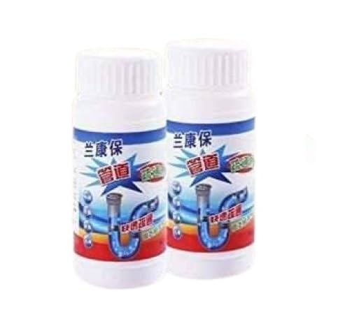 Drain Cleaner Powder For Clogged Drains, Pipes, Bathroom Or Kitchen Sinks