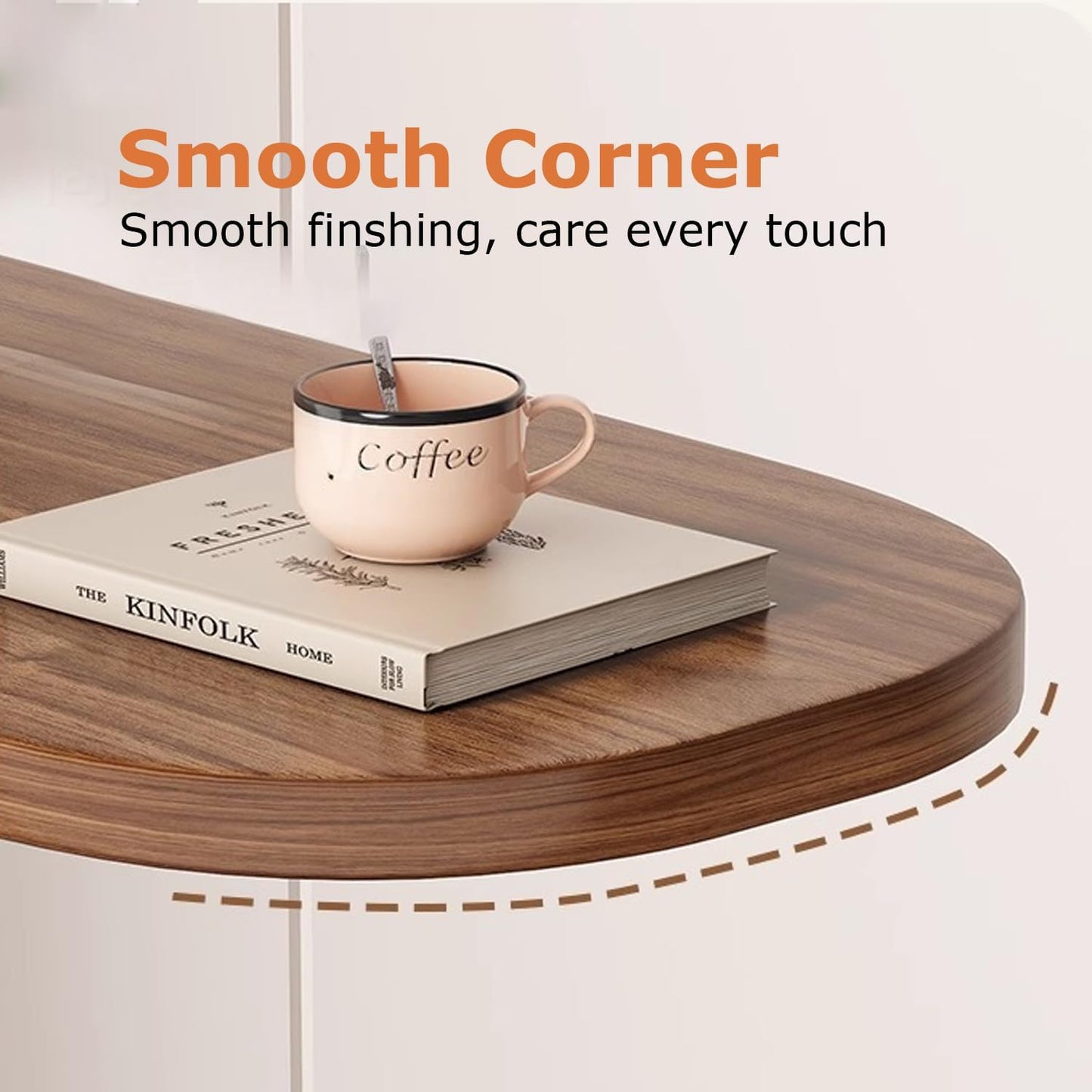 C-Shaped Sofa Side Table