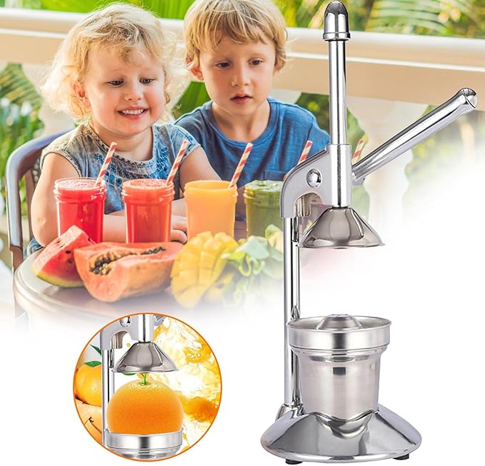 Professional Citrus Juicer | Manual Citrus Press and Orange Squeezer - Stainless Steel Lemon Squeezer