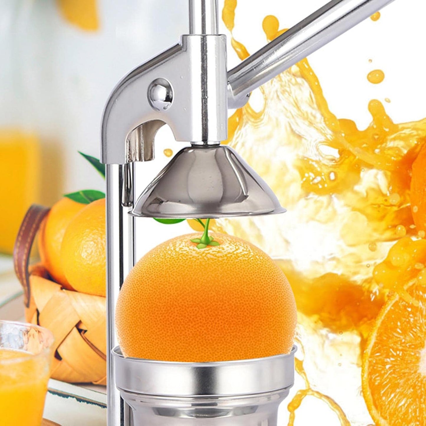 Professional Citrus Juicer | Manual Citrus Press and Orange Squeezer - Stainless Steel Lemon Squeezer