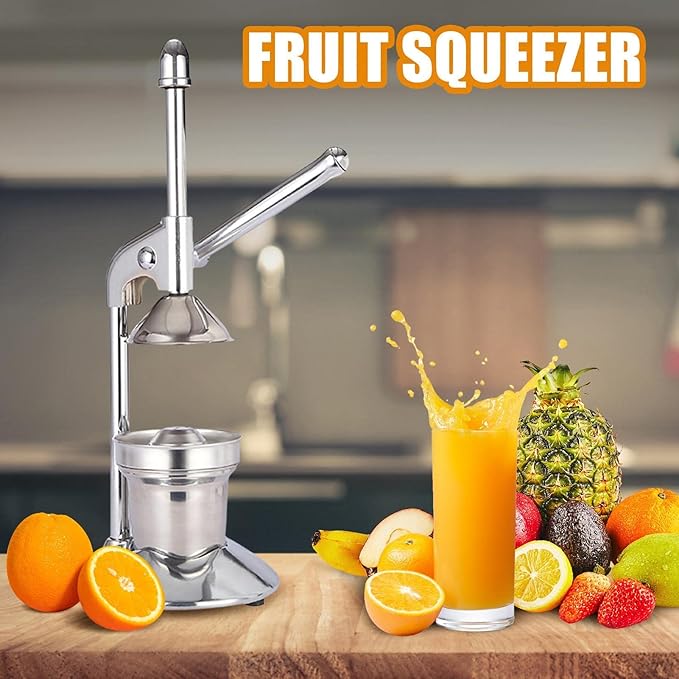 Professional Citrus Juicer | Manual Citrus Press and Orange Squeezer - Stainless Steel Lemon Squeezer